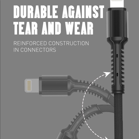 Fast charging Lightening USB Cable 2M (For iPhone) - Picture 6 of 9